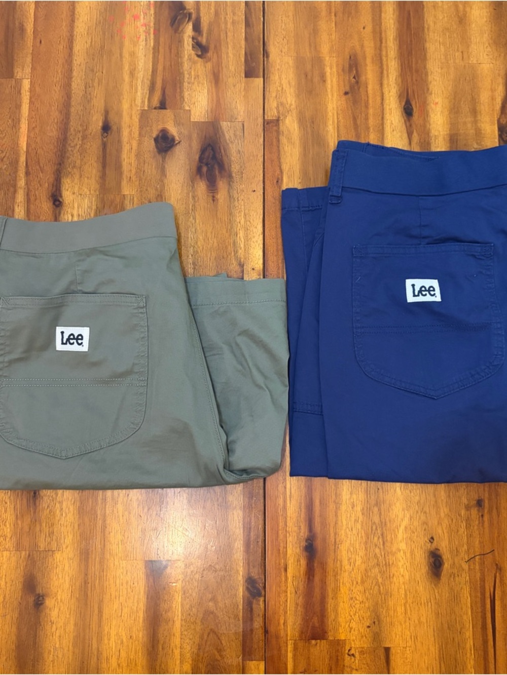 Lee Olive Green Waistband Pants with Branded Patch - Picture 2 of 5